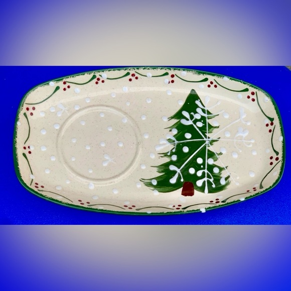 1998 Vintage Expressly Yours Green Sponge Trim Snowman Plate & Mug Set - Picture 8 of 12